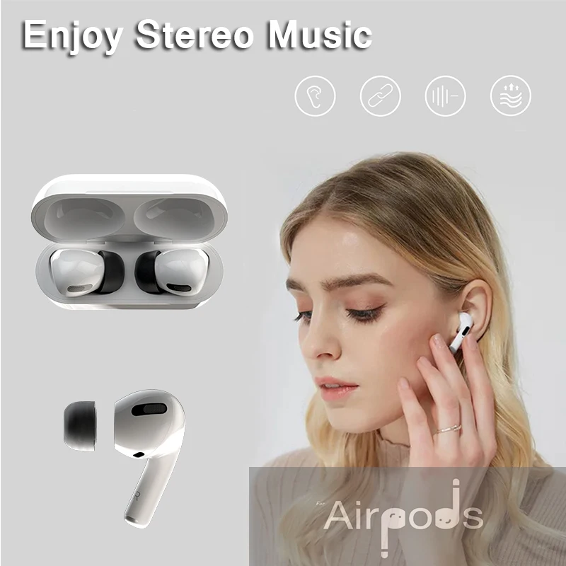 For Apple AirPods Pro 2 Ear Tips Memory Foam Tips Anti Slip Earbuds Ear Cushion Replacement Earphone Ear pads Small Medium Large