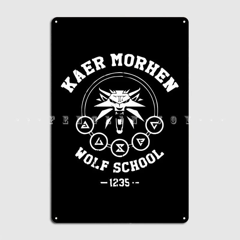 Best Seller Kaer Morhen Logo Merchandise Poster Metal Plaque Cinema Kitchen Customize Club Bar Plaques Tin Sign Posters