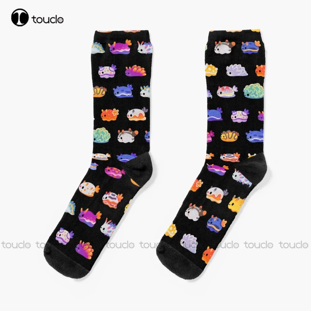 

Sea Slug Day Socks Funny Socks Christmas New Year Gift 360° Digital Print Personalized Custom Unisex Adult Teen Youth Socks