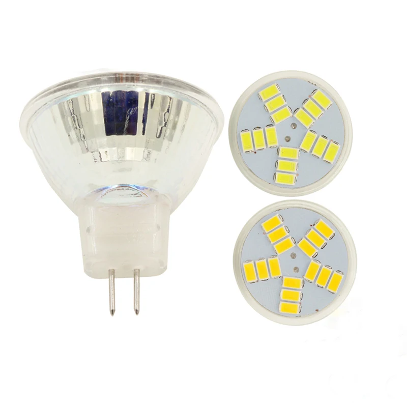 MR11 AC/DC12V 24V 220V COB Led Spotlight dimmable Lamp Light 220V SMD3014 MR11 5W LED Bulb Warm/Cool White Glass Body lighting