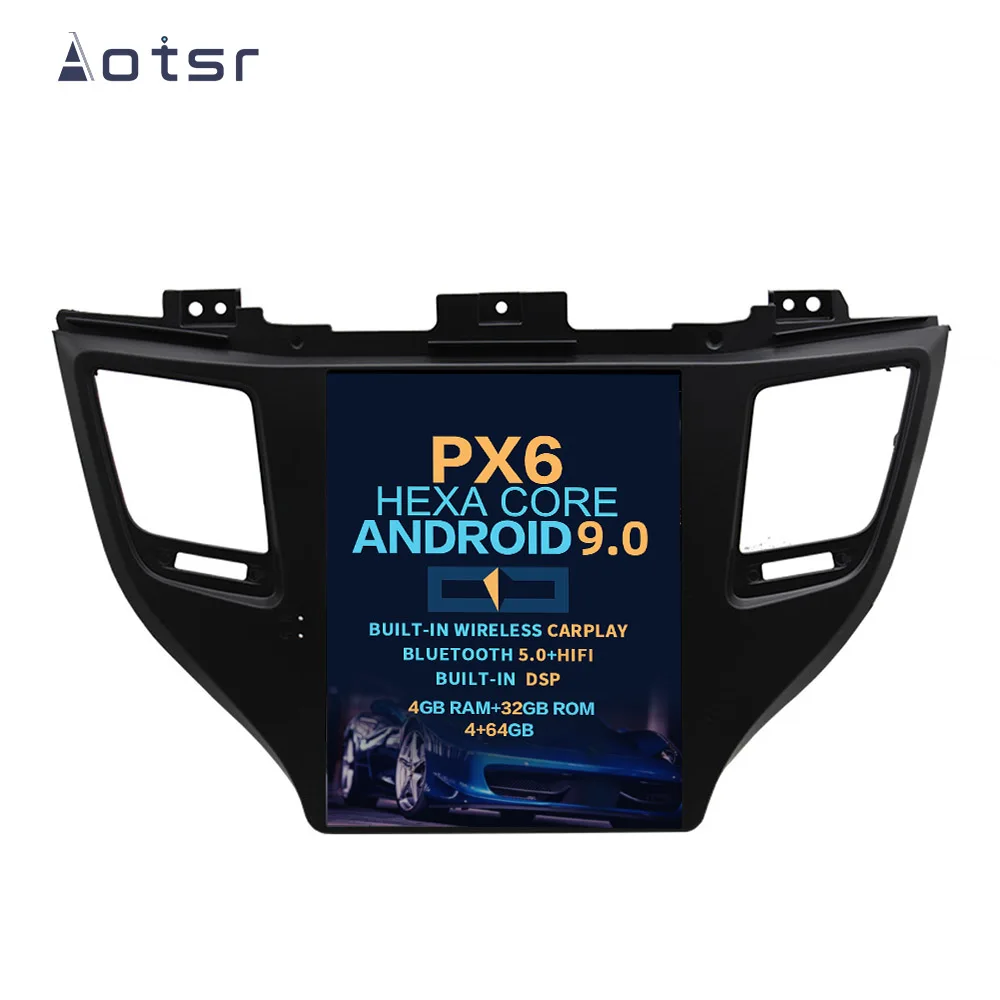 AOTSR Android 13 Car Radio Coche For Hyundai Tuscon 2015 - 2019 Car Multimedia Player GPS Navigation DSP CarPlay 2 Din AutoRadio