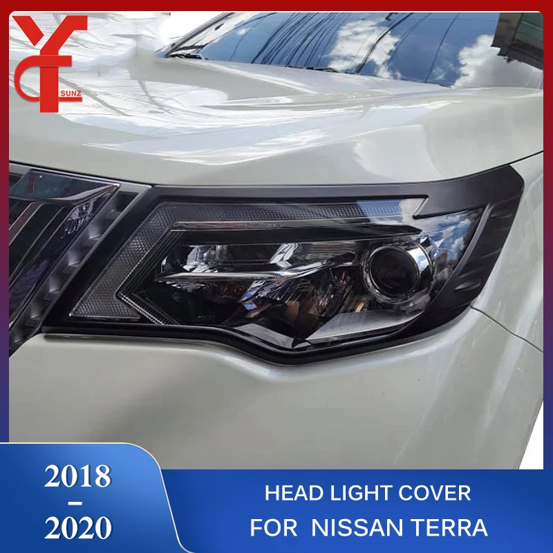 

ABS headlight cover for Nissan terra 2018 2019 2020 accessories head lamp car-styling exterior parts