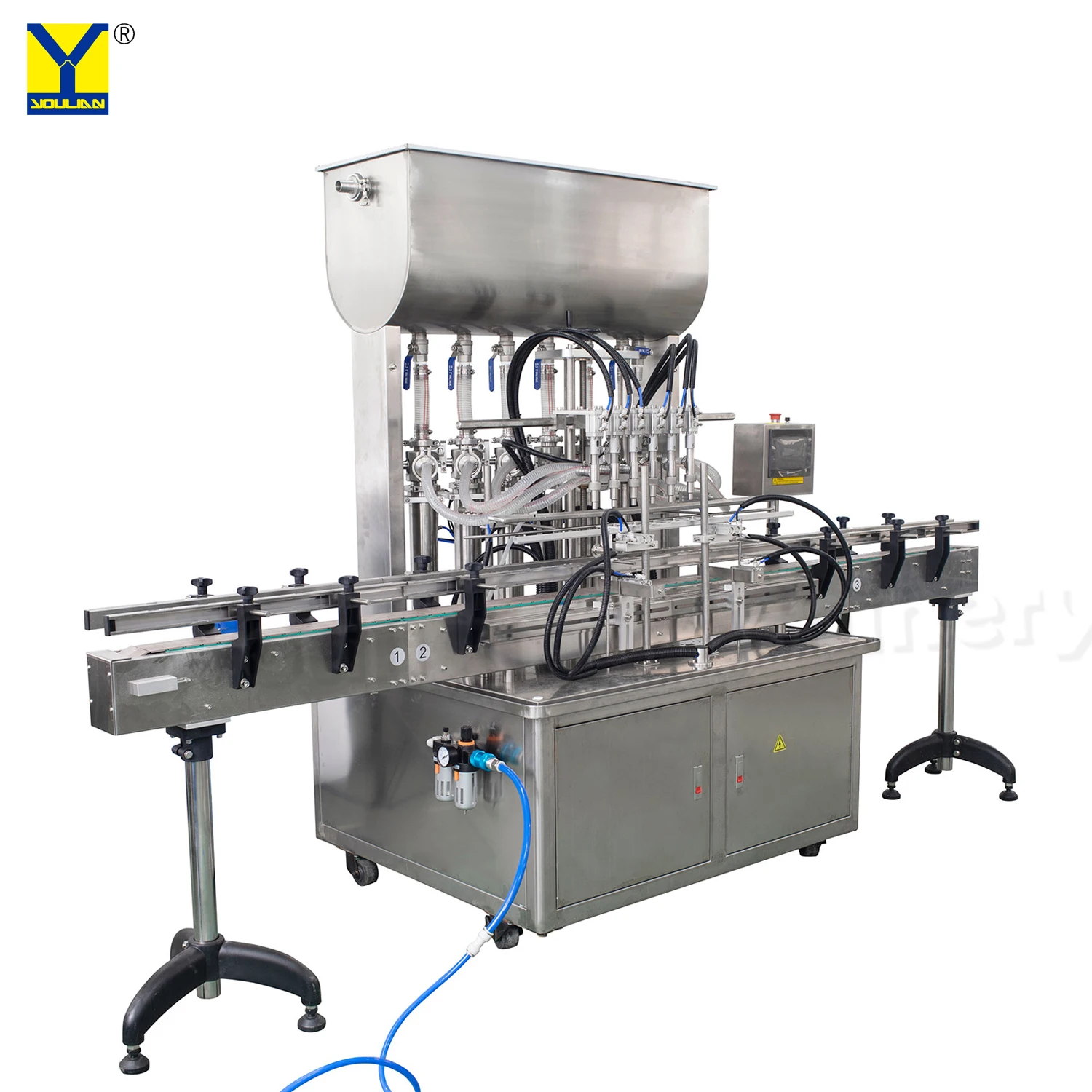 อัตโนมัติ Liquid & วางเครื่องบรรจุ Jar เติมเครื่องสำอางค์ครีม Heavy ซอส