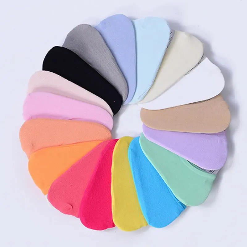 Chaussettes magiques en velours pour femmes, chaussettes courtes, respirantes, de couleur bonbon, pour enfants, vente en gros