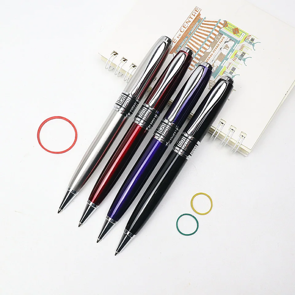 Metal Luxury Ballpoint Pen 0.7mm Blue/Black Ink High Quality Roller Pen Business Pens Writing Office School Stationery Supplies