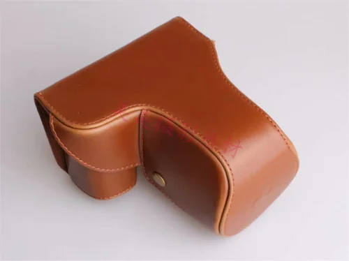 Funda de cuero PU para Sony NEX-7, funda de cámara para Sony NEX-F3, NEX7, F3, lente de 18-55mm con correa para el hombro