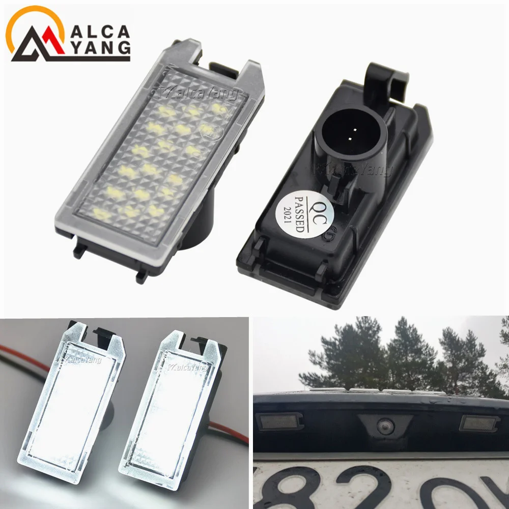 2PCS 18LED License Number Plate Lights For Fiat 500 500C Jeep Grand Cherokee Compass Patriot Maserati OEM#:68228930AA,68228931AA