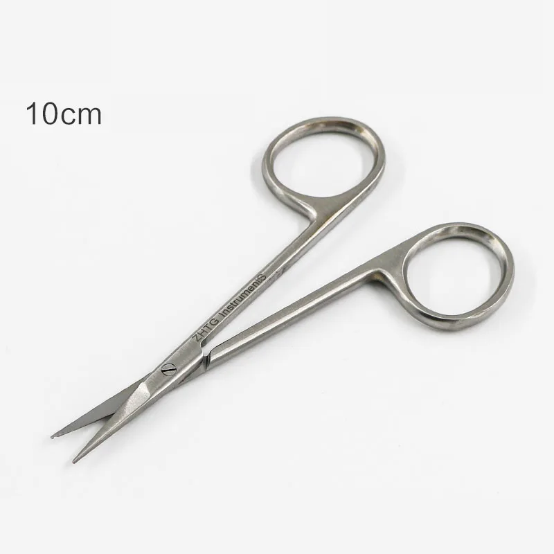 Crescent-shaped suture scissors, bandage scissors, double eyelid open corner scissors, surgical tissue scissors, crescent-shaped