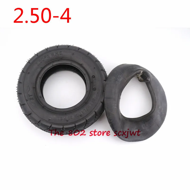 Motorcycle Accessory 2.50-4 Inner  Outer Tire 2.80/  Tube Tyre  for Electric Gas Scooter Wheelchair Wheel