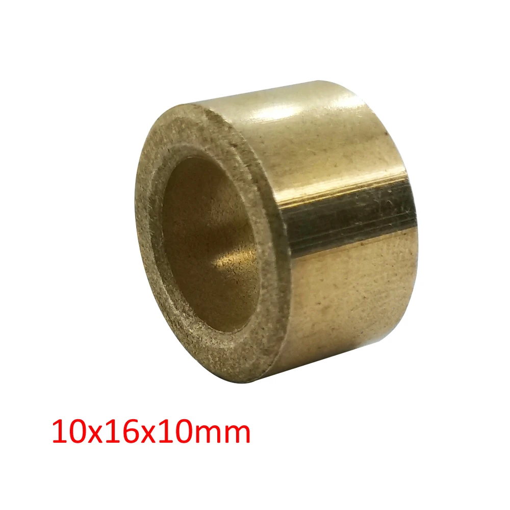 10x16x10mm Bronze 10mm Shaft Pin Auto Copper Alloy Bushing Truck Starter Motor Self Lubricate Bearing Bush