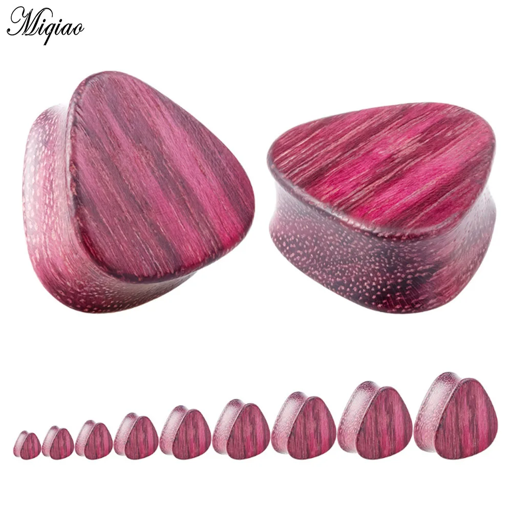 Miqiao 2 قطعة 8 مللي متر-25 مللي متر فاسق غير مصبوغ الصحية ثقب مجوهرات مثلث سجل الأذن عالية الجودة الأذن المتوسع حار بيع #6