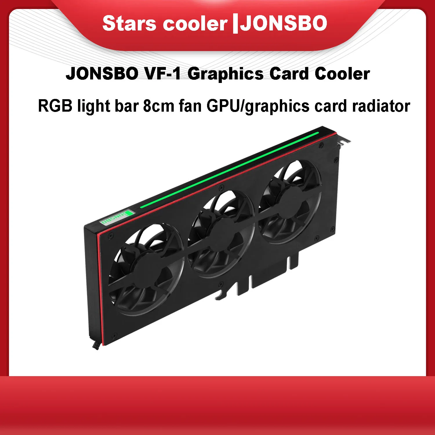 

JONSBO VF-1 RGB lighting 8cm fan GPU cooler/graphics cooler dual-mode support AURA motherboard for NVIDIA