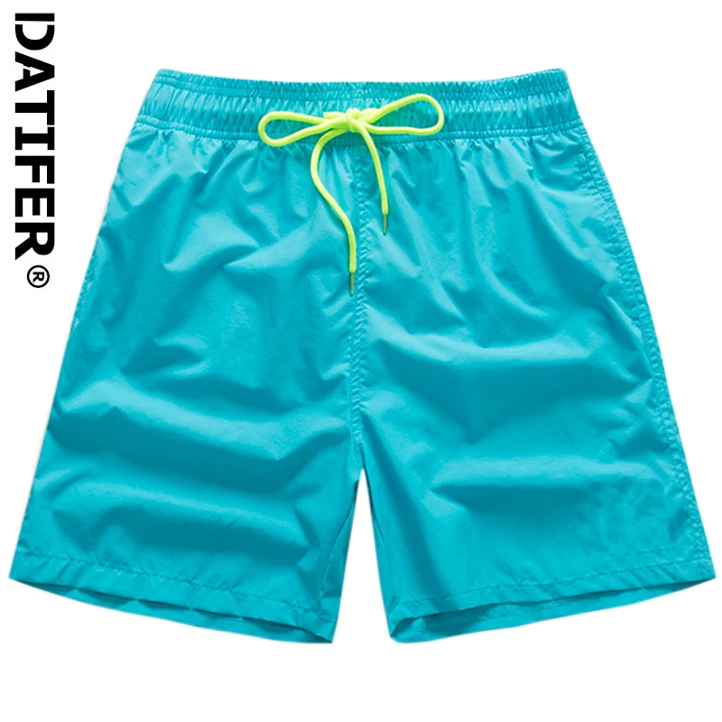 Datifer Brand Summer 2024 Swimming Shorts Mens Surfing Solid Nylon Gym Mesh Liner Traje De Baño Hombre Swimsuit Multicolor