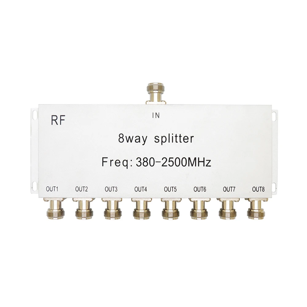 800~2500MHz N 1 to 8-ways RF Power Splitter Divider For 2g 3G 4g CDMA GSM WCDMA Cell Phone signal Booster Repeater