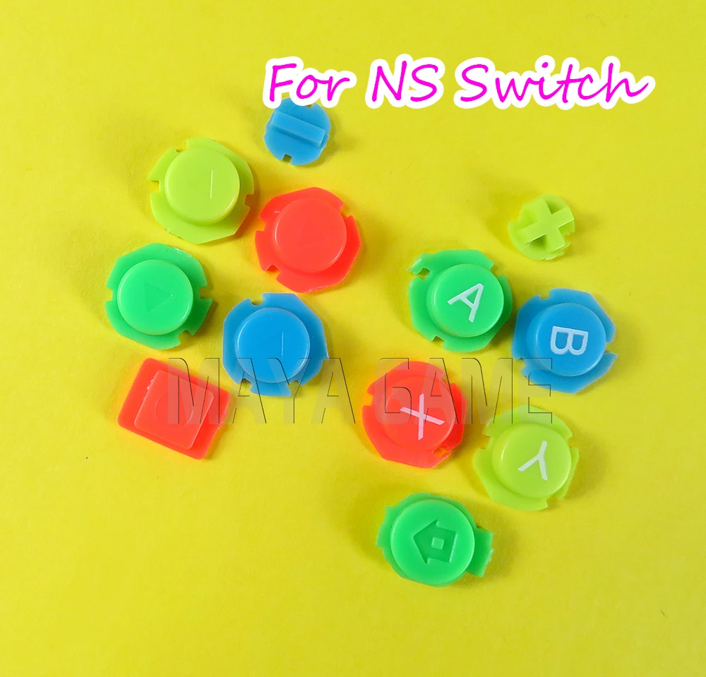 

50sets For Switch NS NX Controller for Joy-con Left Right Colorful ABXY Directions Keys Plastic Buttons Joystick