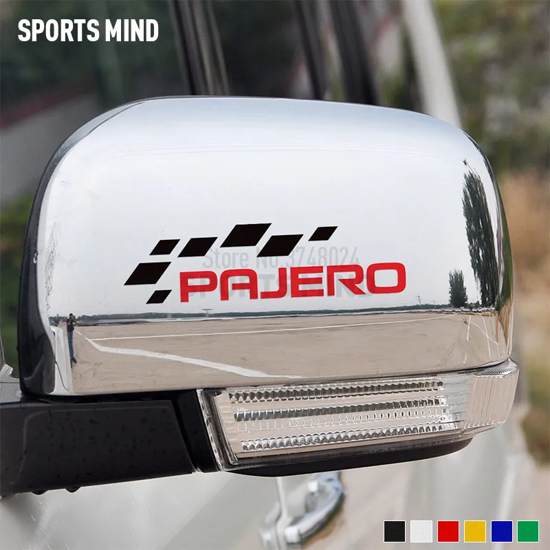 1 Pair SPORTS MIND Car Sticker Decal Automobiles Car Styling For Mitsubishi Pajero Shogun Montero MK2 V20 Accessories