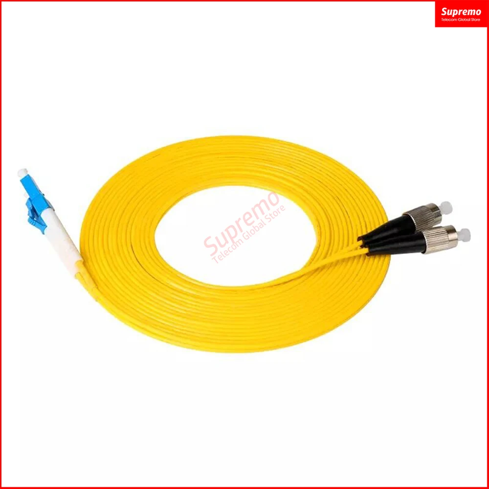 

FC/UPC - LC/UPC Fiber Patch Cord FTTH Duplex Single Mode Cable 9/125 Length OR Other Connector Can BE Customized