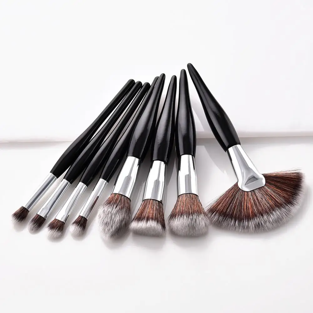 4/8 Pcs Makeup Brush Kit Soft Synthetic Hair Wood Handle Make Up Brushes Foundation Powder Blush Eyeshadow Cosmetic Makeup Tools