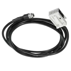 Câble de musique adaptateur femelle noir, kit d'entrée audio, fil pour BMW E60, E61, E63, E64, accessoires de voiture, 3.5mm, 12 broches, mx, 1 pièce