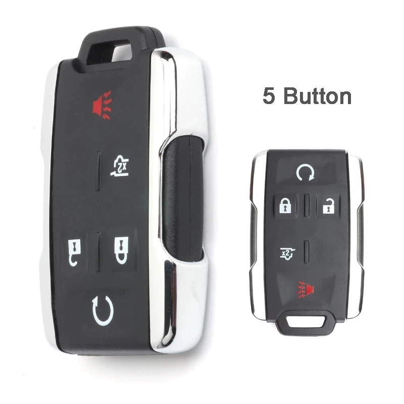 KEYECU for Chevrolet Colorado Silverado 1500 2500 3500 Sierra Remote Key Shell Case Fob 2+1 3+1 4+1 5+1 3 4 5 6 Button