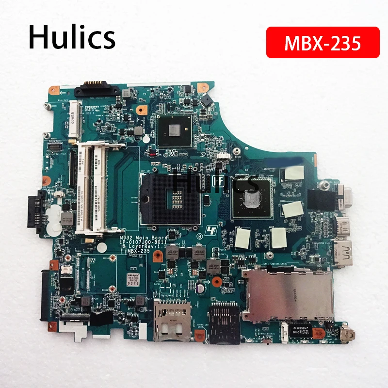 

Hulics Used MBX 235 Laptop Motherboard For Sony VPCF1 VPCF136FD M932 MBX-235 1P-0107J00-8011 Mainboard A1796418A Main Board