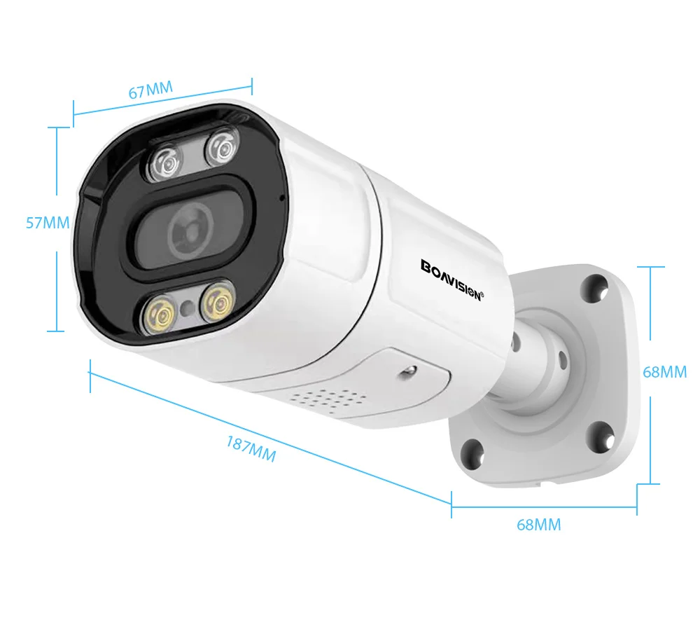 Imagem -06 - Ultra hd 2.8 mm H.265 Poe ip Cam 5mp 3mp Xmeye App ai Detecção de Movimento Áudio em Dois Sentidos ao ar Livre Bala Vigilância Cam 4k 8mp