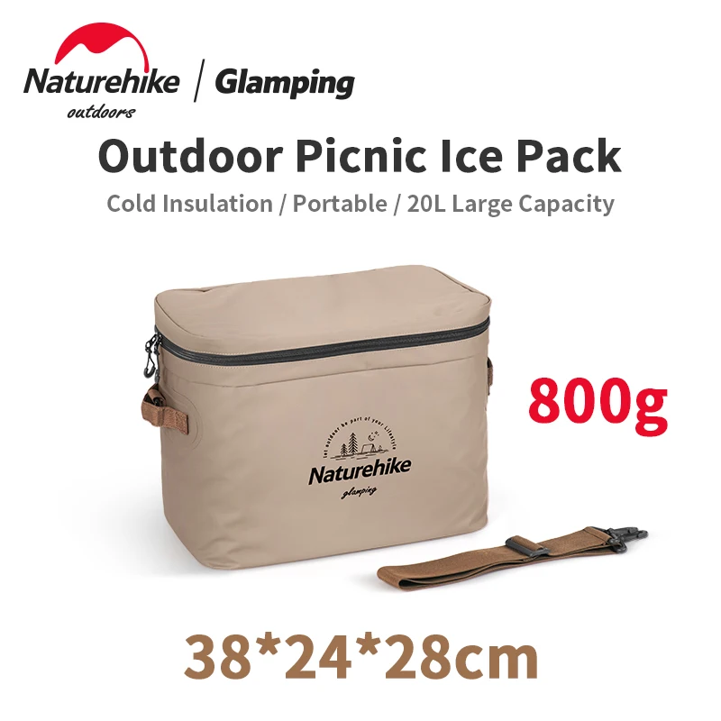 

Naturehike Camping Ultralight Travel Ice Pack 20L Big Capacity Outdoor Picnic PVC Package Food Fruits Refrigeration Storage Bag