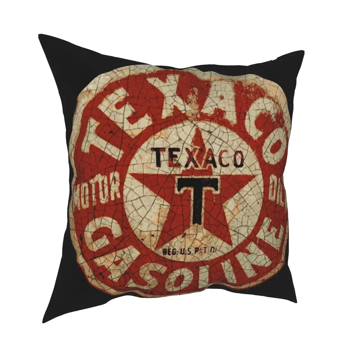 Texaco Oil And Gas USA Square Pillowcase Polyester Creative Zip Decor Throw Pillow Case Bed Cushion Cover Wholesale