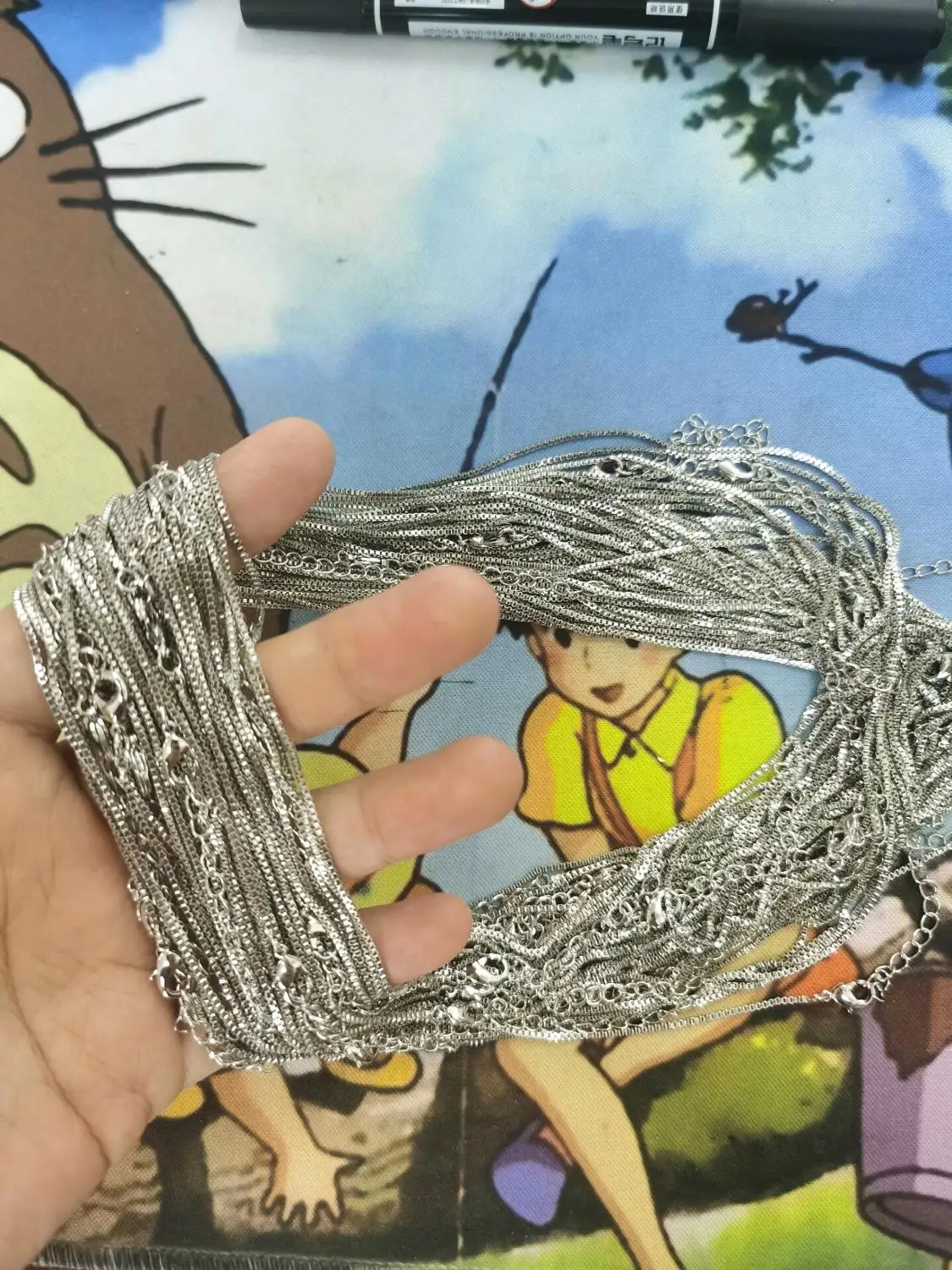 Nidin Top Quality Copper Zircon 3 Colors Chains Extended Extension Necklace For Jewelry Link Making Findings Wholesale