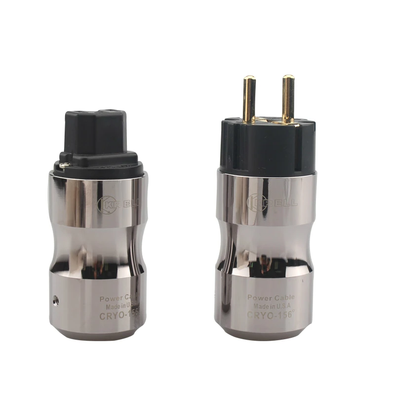 HiFi  Schuko Power Connetor EU/US Version Transparent IEC Audio Connector