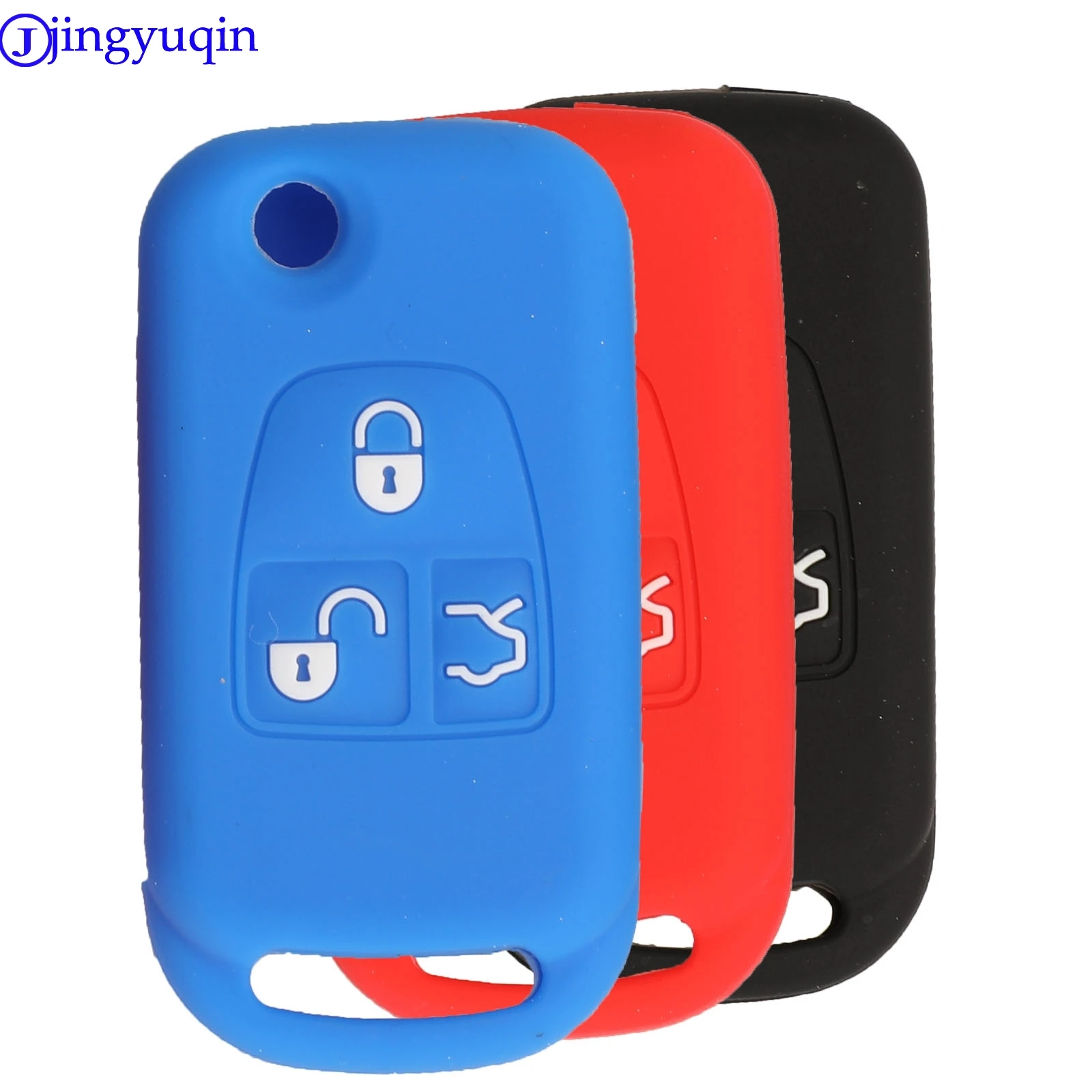 jingyuqin 3B Remote Car Key Silicone Cover Case For Mercedes For Benz B200 A160 W124 W202 W210 Holder Styling