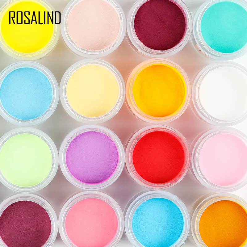 ROSALIND Dipping Powder Holographic Dust Nail Art Decorations without Lamp Cured 10g All For Manicure Nails Glitter Dip Powder