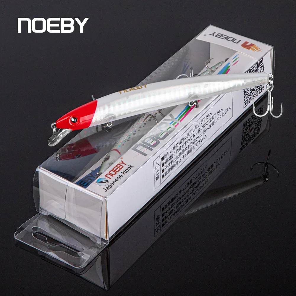 NOEBY Señuelo Minnow Flotante Jerkbait para Lubina - imagen 4