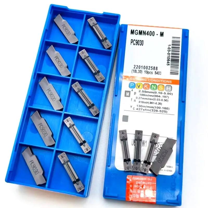 

MGMN150 MGMN200 MGMN300 MGMN400 PC9030 NC3020 NC3030 Grooving inserts For External tool holder MGEHR Cutting Tool turning Tool