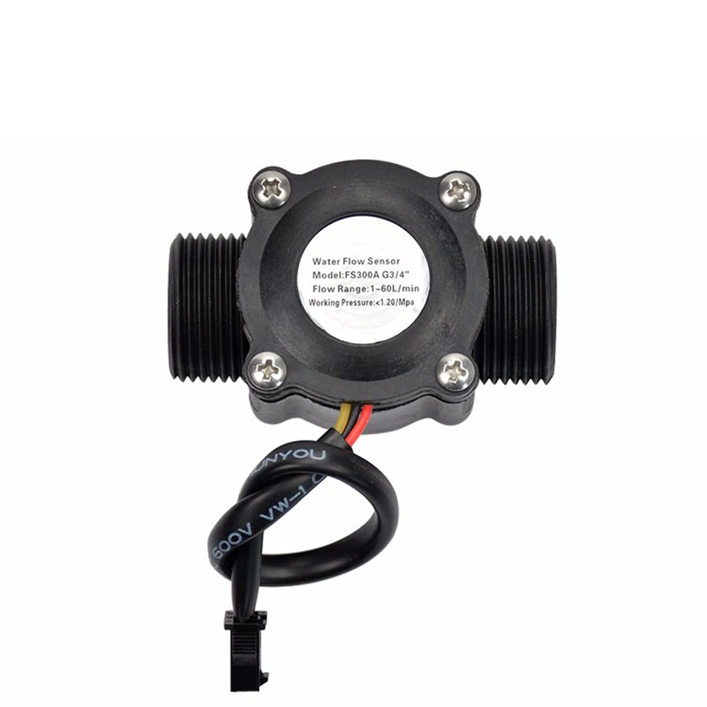 Sensore di flusso d'acqua FS300A 1-60L/min G3/4 "DN20mm albero in ceramica Zhongjiang Sea