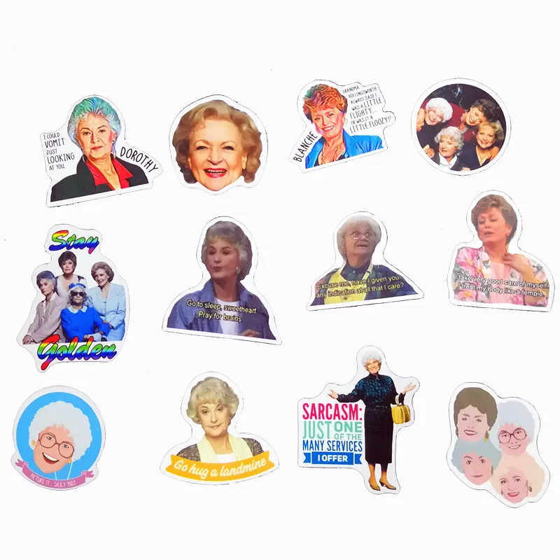 10/30/50Pcs The Golden Girl Stickers Waterproof Decal Laptop Motorcycle Luggage Snowboard Fridge Car Pegatinas