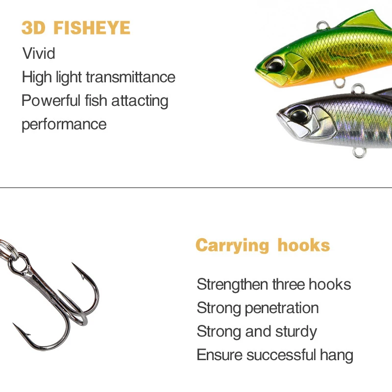 Fishing Lures Accesorios Vibration Isca Artificial Bait Weights 5.3g 4.5cm Sinking Lure Tackle Goods For Pike Fish Leurre Angeln
