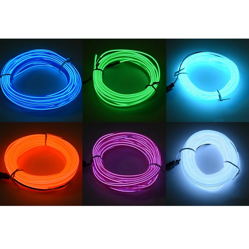 5M Light Strip Car Interior Atmosphere Lamp USB Led Luminescent Decorative Lights Strips Dashboard Console Ambient Lights