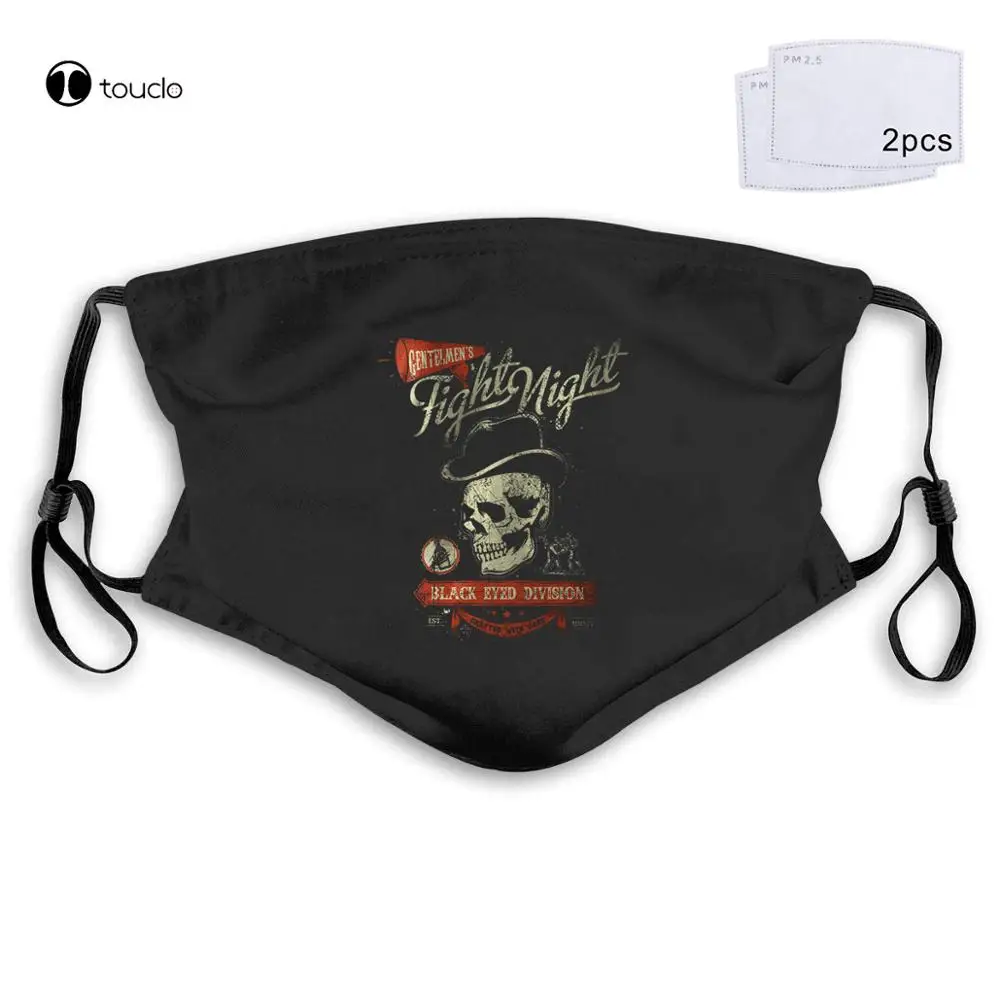 Fight Night Skull Oldschool Tattoo Boxings Mma Fighter máscara facial filtro de tela de bolsillo reutilizable lavable