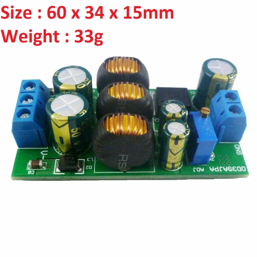 20W +- 5V 6V 9V 10V 12V 15V 24V Positive & Negative Dual Output Power Supply DC DC Step-up Boost-Buck Converter module