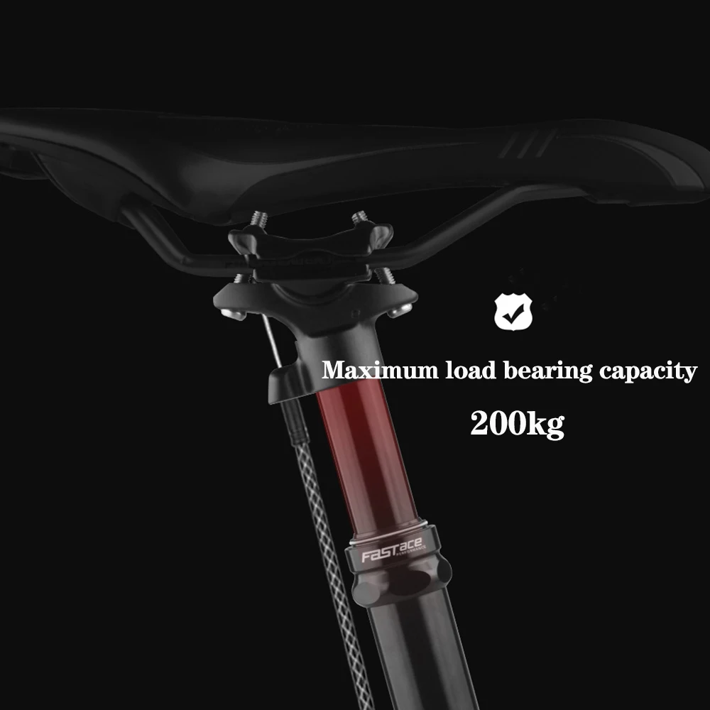 FASTACE MTB Seatpost Tija Telescopica. 27.2/30.9/31.6 * 420MM Rapid Rebound Pneumatic Retractable Canoe Inside And Outside Line