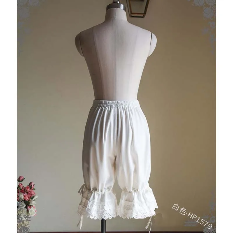 Mulher medieval renascentista lolita calças elásticas shorts abóbora verão menina bolha bloomer segurança sob calças