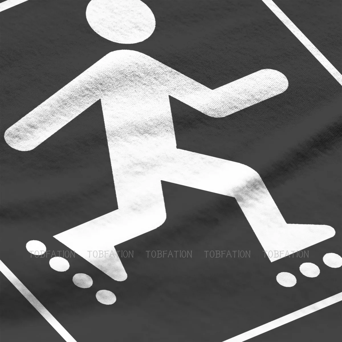 Roller Skating Hipster TShirts Roller skating Men Harajuku Pure Cotton Streetwear T Shirt O Neck Oversized