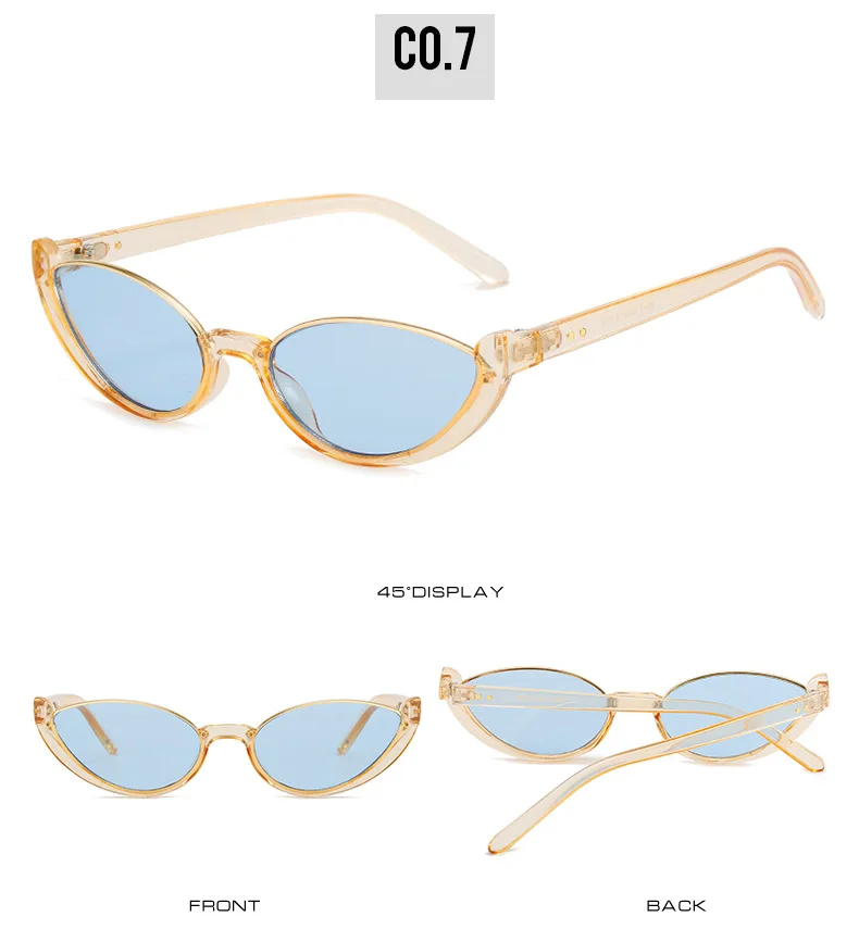 OEC CPO Kleine Rahmen Cat Eye Sonnenbrille Frauen Niet Vintage Shades Sonnenbrille Weibliche Mode Brillen Retro Brillen UV400 – Detail 12