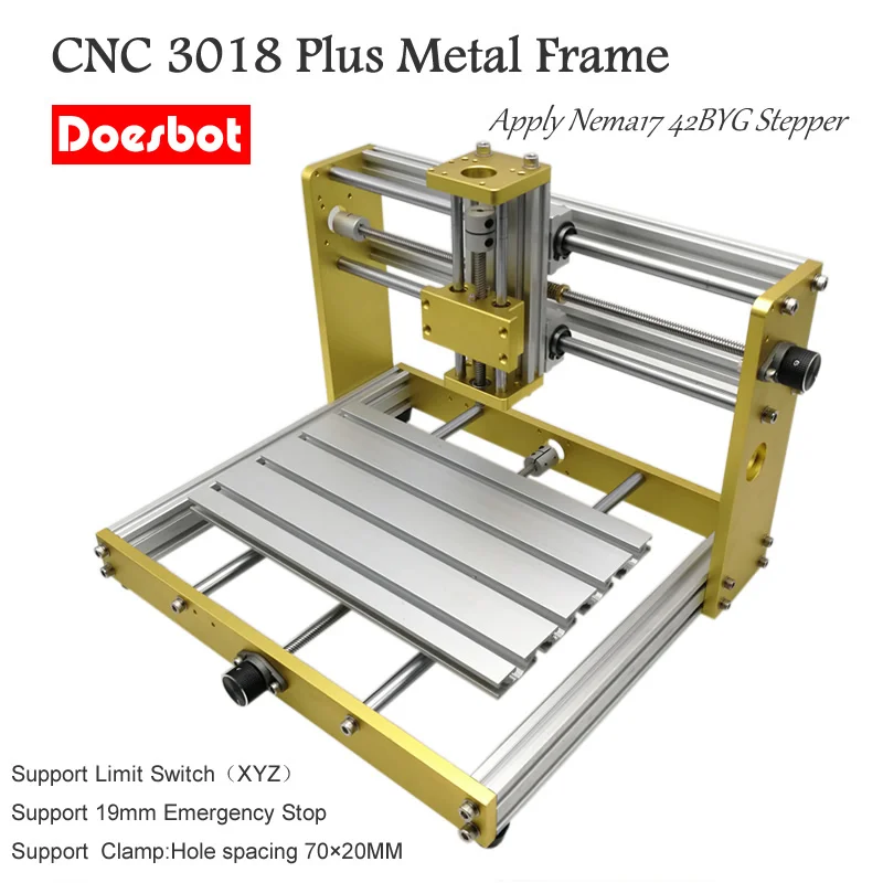 3018 Laser Z-Achsen Modul Aluminium-Schiebetisch für Nema17 42H Schrittmotor CNC