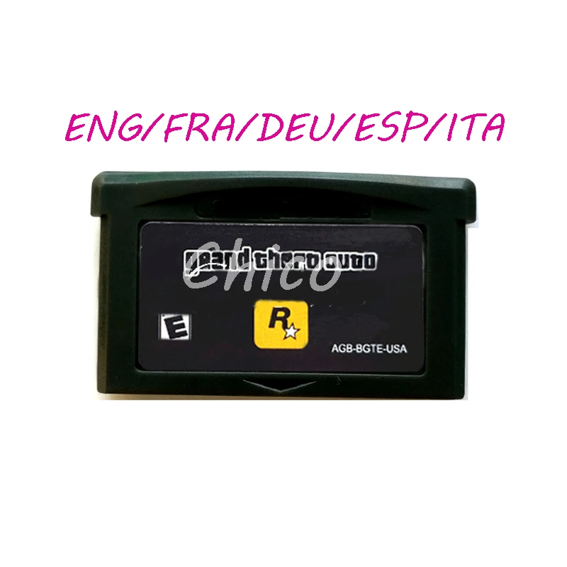 Grand Theft Auto ENG/FRA/DEU/ESP/ITA scheda cartuccia di memoria per videogiochi per accessori Console a 32 Bit EU