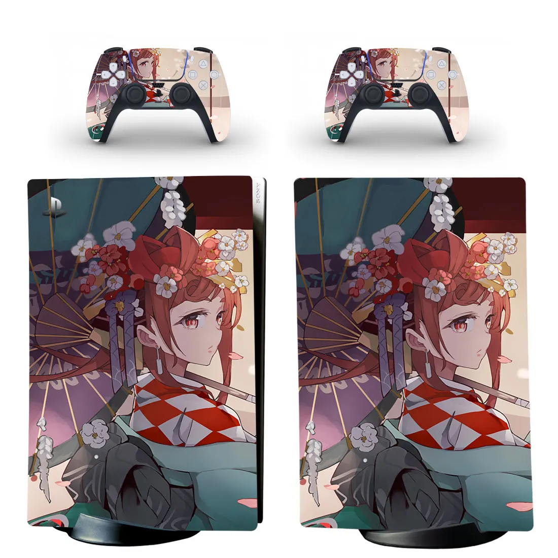 Yuuki Yuuna wa Yuusha de Aru PS5 pegatina Digital de piel para consola Playstation 5 y 2 controladores calcomanía de vinilo pieles