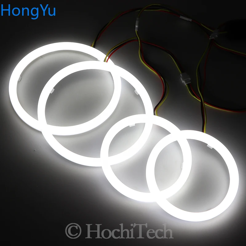 Cotton LED Angel Eye  Switchback Light Ring lamp DRL White/Amber for Volkswagen VW golf 5 Rabbit Jetta R32 V mk5 2004-2009