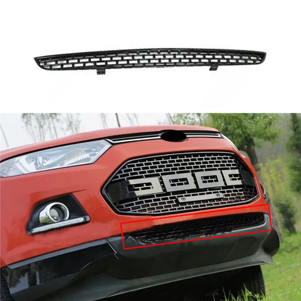 Modified For Ecosport Grill Mesh For Ecosport 2012 2013 2014 2015 2016 Car Auto Parts Abs Plastic Front Grill Racing Grills