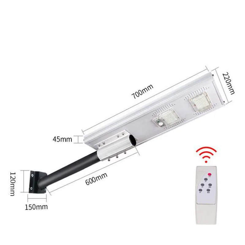 

2PCS JHC 50W 100W 150W Integrated Refletor LED Exterior Foco Solar Garden Street Light Outdoor Waterproof IP66 PIR Sensor